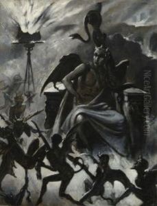 Dante - Gottliche Komodie, Aus Inferno Und Purgatorio (set Of 10)