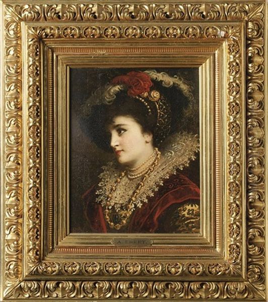 Portrait Einer Dame In Renaissancekleidung - view 1