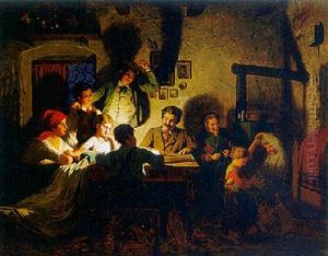 Gemutlicher Abend In Einer Bauernstube Gemutlicher Abend In Einer Bauernstube