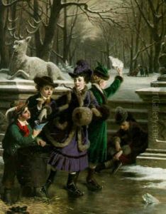 Roasted Chestnuts On A Wintery Day by Anton Ebert