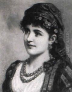 Junge Zigeunerin by Anton Ebert