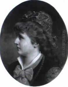 Madchen Mit Trachtenhaube