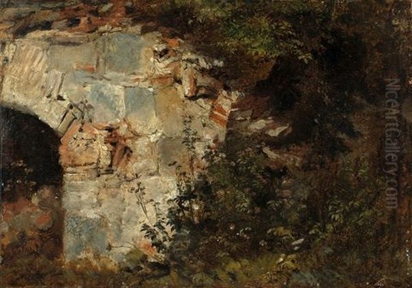 Cave Entrance In The Roman Campagna - view 1