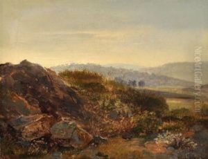 Landschaftsstudie Aus Dem Schwabischen Alb by Carl Ebert