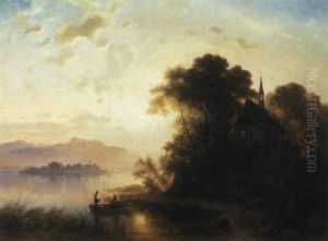 Blick Auf Die Fraueninsel Im Chiemsee