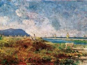 Paesaggio Con Figure by Carlo Arpini