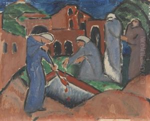 Begrabnis by Josef Eberz