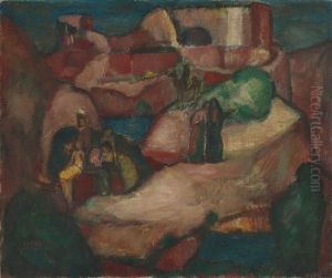 Biblische Landschaft by Josef Eberz