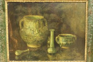 Stilleven Met Antiek Aardewerk En Glas by Bernardus Arps