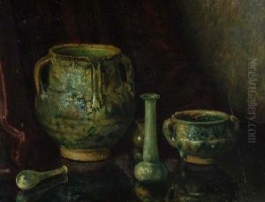 Stilleven Met Antiek Aardewerk En Glas by Bernardus Arps