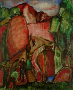 Strasse by Josef Eberz