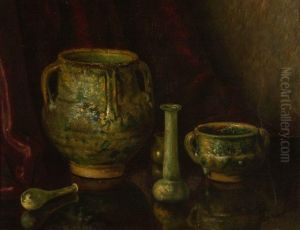 Still Life With Pottery And Glass by Bernardus Arps