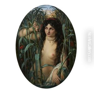 Peering Through The Brush by Adolf Echtler
