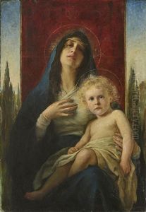 The Virgin And Child by Adolf Echtler