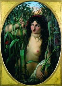 Nu Au Collier De Perles by Adolf Echtler
