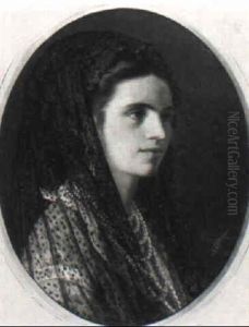 Portrat Einer Jungen Frau by Adolf Echtler
