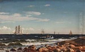 Several Ships At Oresund by Christian Eckardt