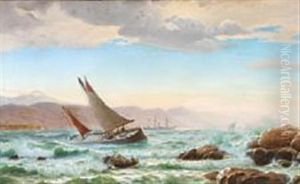 A Roman Bay With Plenty Of Ships by Christian Eckardt