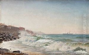 Coastal Scene From Genoa