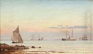 Aftenstemning. Sundet Og Helsingor by Christian Eckardt