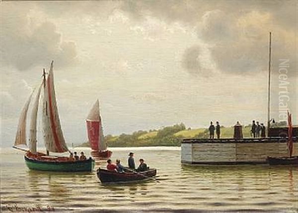 Harbour Scene With A Pilot Boat - view 1