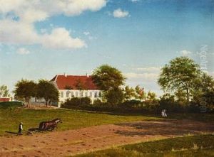 View Of The Estate Henriettelyst In Odense, Denmark by Christian Eckardt