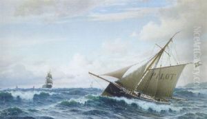 Den Svenske Lods Star Ud I Sundet by Christian Eckardt