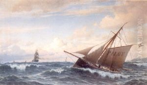 Marine Med Sejlbade Pa Sundet by Christian Eckardt