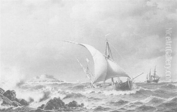 Ships Off The Coast - view 1