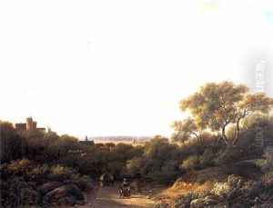 Weids Zomerlandschap by Hendrik Daniel Eckelboom