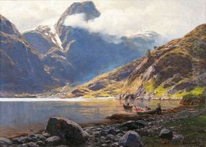 Im Naerofjord by Karl Paul Themistocles von Eckenbrecher