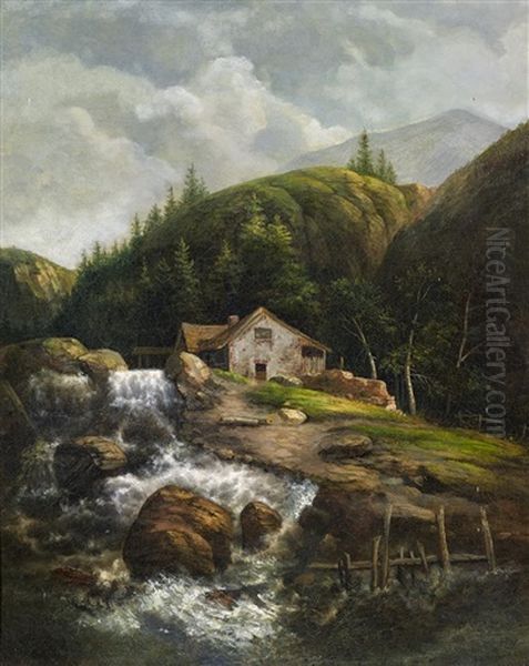 Wildwasser Mit Muhle - view 1