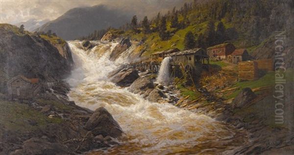 Norwegischer Wasserfall - view 1