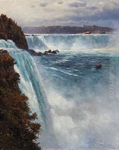 Der Niagarafall by Karl Paul Themistocles von Eckenbrecher
