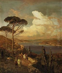 Blick Auf Den Bosporus by Karl Paul Themistocles von Eckenbrecher