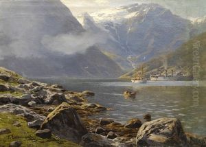 Paesaggio A Naerofjord by Karl Paul Themistocles von Eckenbrecher