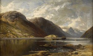 Blick Auf Den Sorr Fjord Von Odde by Karl Paul Themistocles von Eckenbrecher