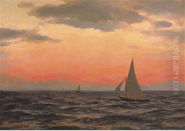 Sommerabend Im Mittelmeer - Sailing At Sunset - view 1