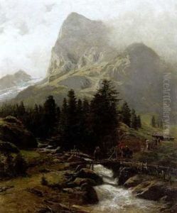 Willkommen Am Rosenlauigletscher by Karl Paul Themistocles von Eckenbrecher