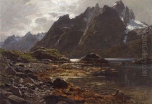 Am Raftsund Auf Den Lofoten (brako) by Karl Paul Themistocles von Eckenbrecher