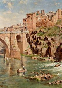 "vista De Toledo Con El Puente De San Martin" by Ricardo Arredondo Y Calmache