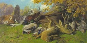 Jagdstilleben by Karl Paul Themistocles von Eckenbrecher