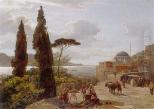 Mittag Am Bosporus by Karl Paul Themistocles von Eckenbrecher