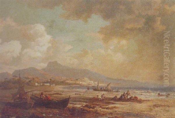 Fisherman On The Shore - view 1