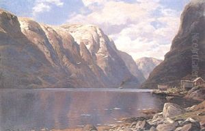 Naerofjorden - Norge by Karl Paul Themistocles von Eckenbrecher
