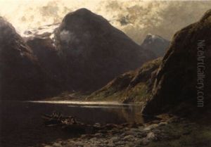 Im Naerofjord by Karl Paul Themistocles von Eckenbrecher
