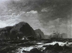 Motiv Von Der Norwegischen Kuste by Karl Paul Themistocles von Eckenbrecher