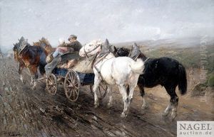 Heimkehr Vom Markt by Friedrich Eckenfelder