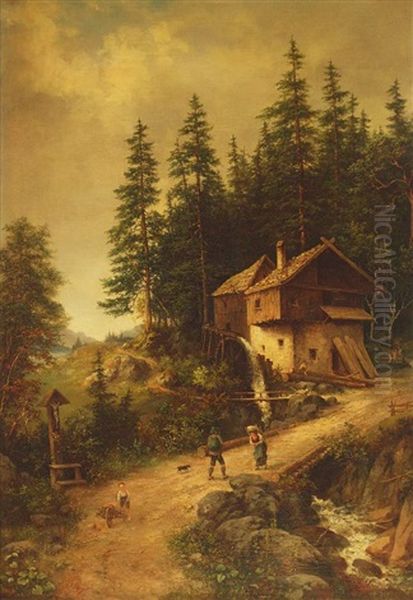 Berghutte Am Muhlenbach, Motiv Aus Dem Schwarzwald - view 1