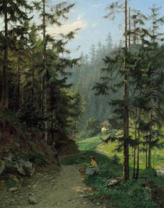 Motiv Aus Dem Schwarzwalde by Karl Eckermann